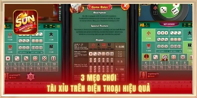 3 Mẹo Chơi Tài Xỉu Trên Điện Thoại Hiệu Quả, Dễ Áp Dụng 1 3 mẹo chơi tài xỉu trên điện thoại hiệu quả
