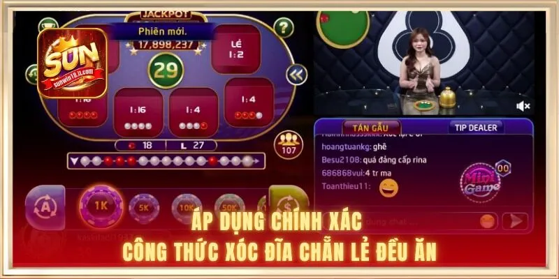 Công Thức Xóc Đĩa Chẵn Lẻ Đều Ăn Cho Newbie Tại SUNWIN 1 Áp dụng chính xác công thức xóc đĩa chẵn lẻ đều ăn