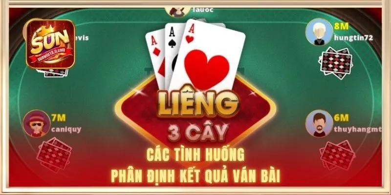 Liêng 3 Cây - Luật Chơi Cơ Bản Giúp Bạn Làm Quen Nhanh 2 Các tình huống phân định kết quả ván bài