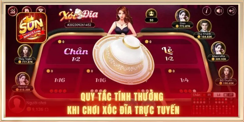 Luật Chơi Xóc Đĩa SUNWIN | Quy Tắc Nâng Cao Tỷ Lệ Thắng 2 Quy tắc tính thưởng khi chơi xóc đĩa trực tuyến